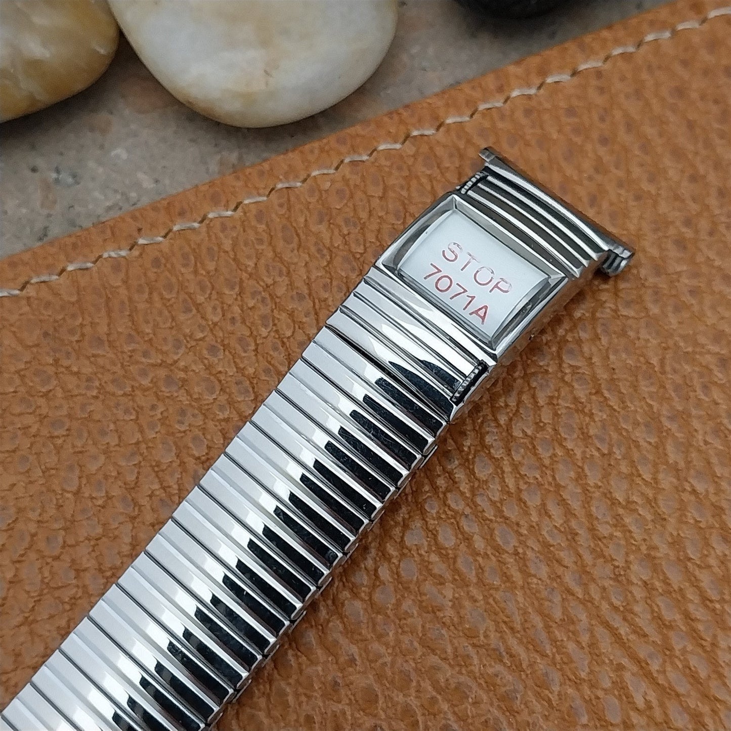 nos Stainless Steel Speidel Calendar 1971 Vintage Watch Band 16mm 18mm 19mm