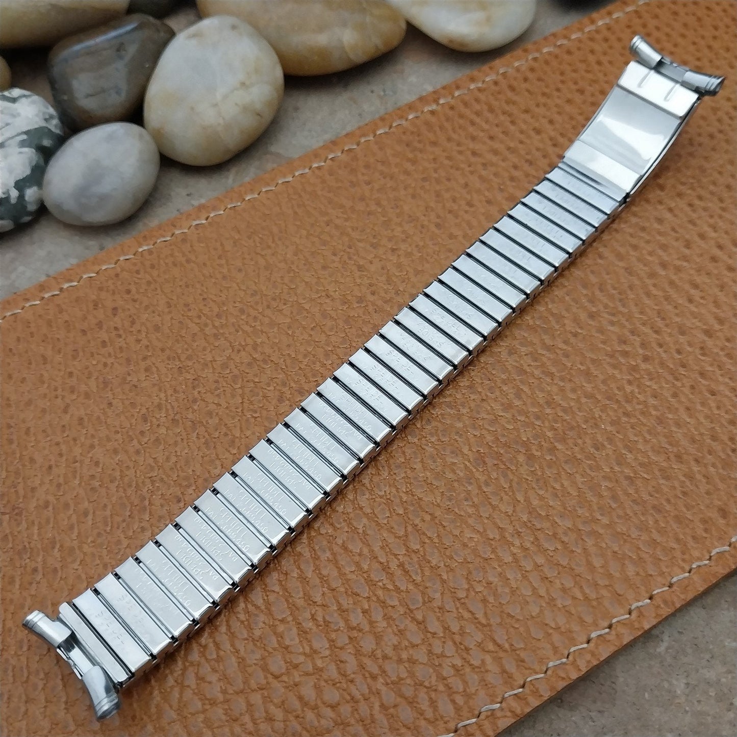 nos Stainless Steel Speidel Calendar 1971 Vintage Watch Band 16mm 18mm 19mm