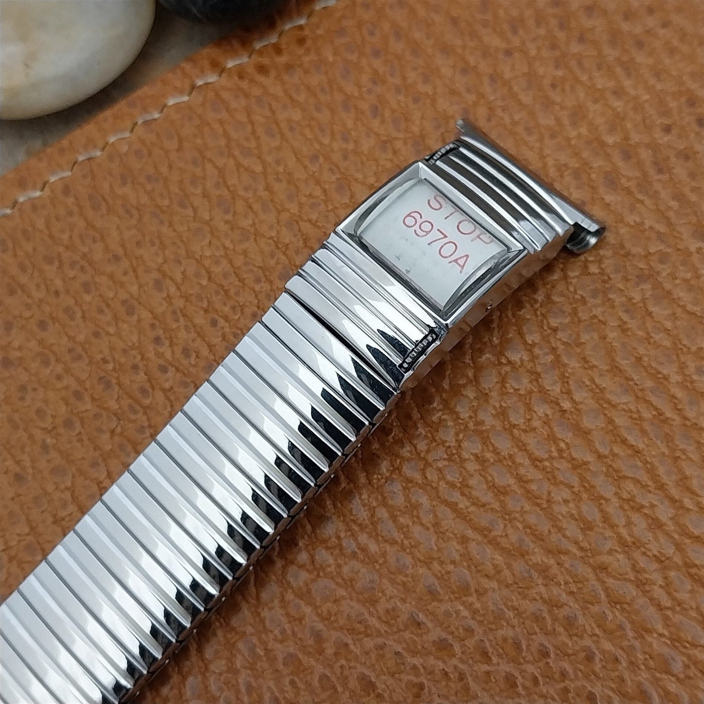 nos Stainless Steel Speidel Calendar 1969 Vintage Watch Band 16mm 18mm 19mm