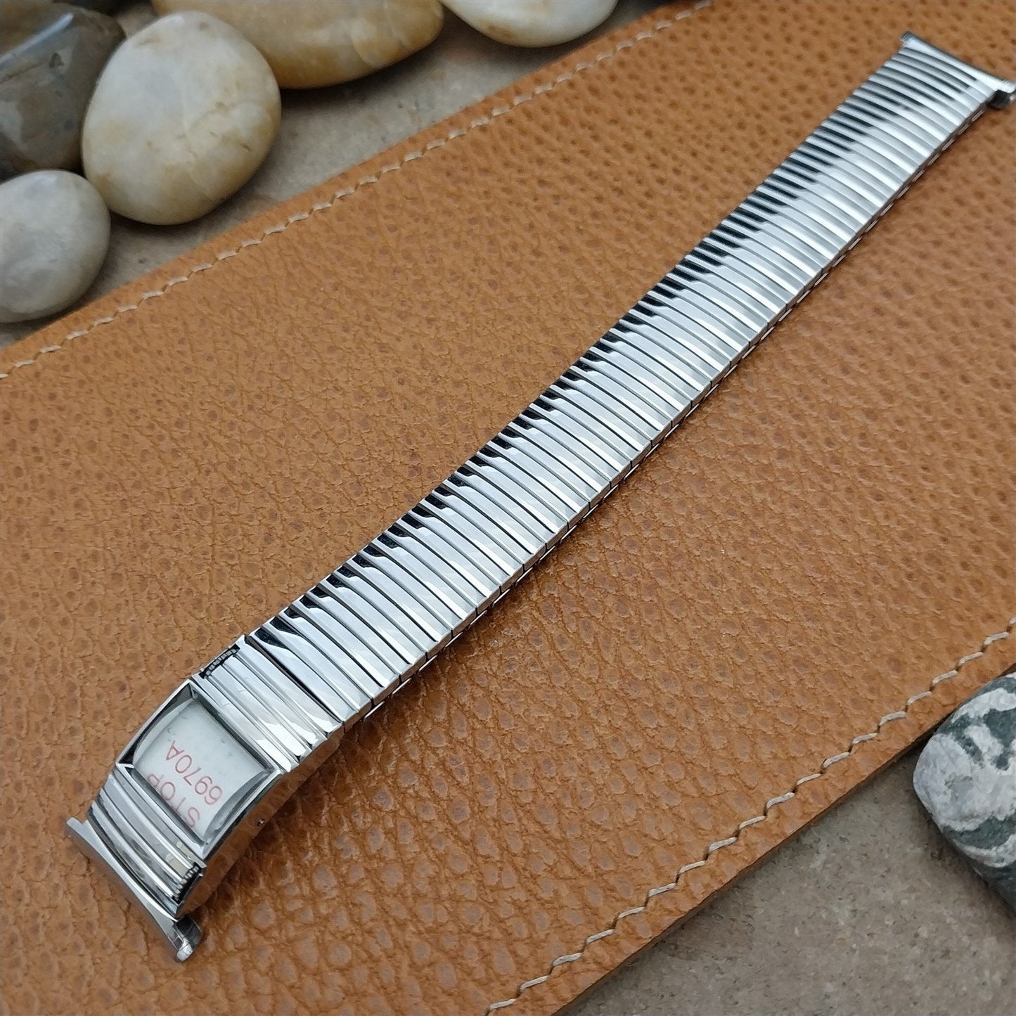 nos Stainless Steel Speidel Calendar 1969 Vintage Watch Band 16mm 18mm 19mm