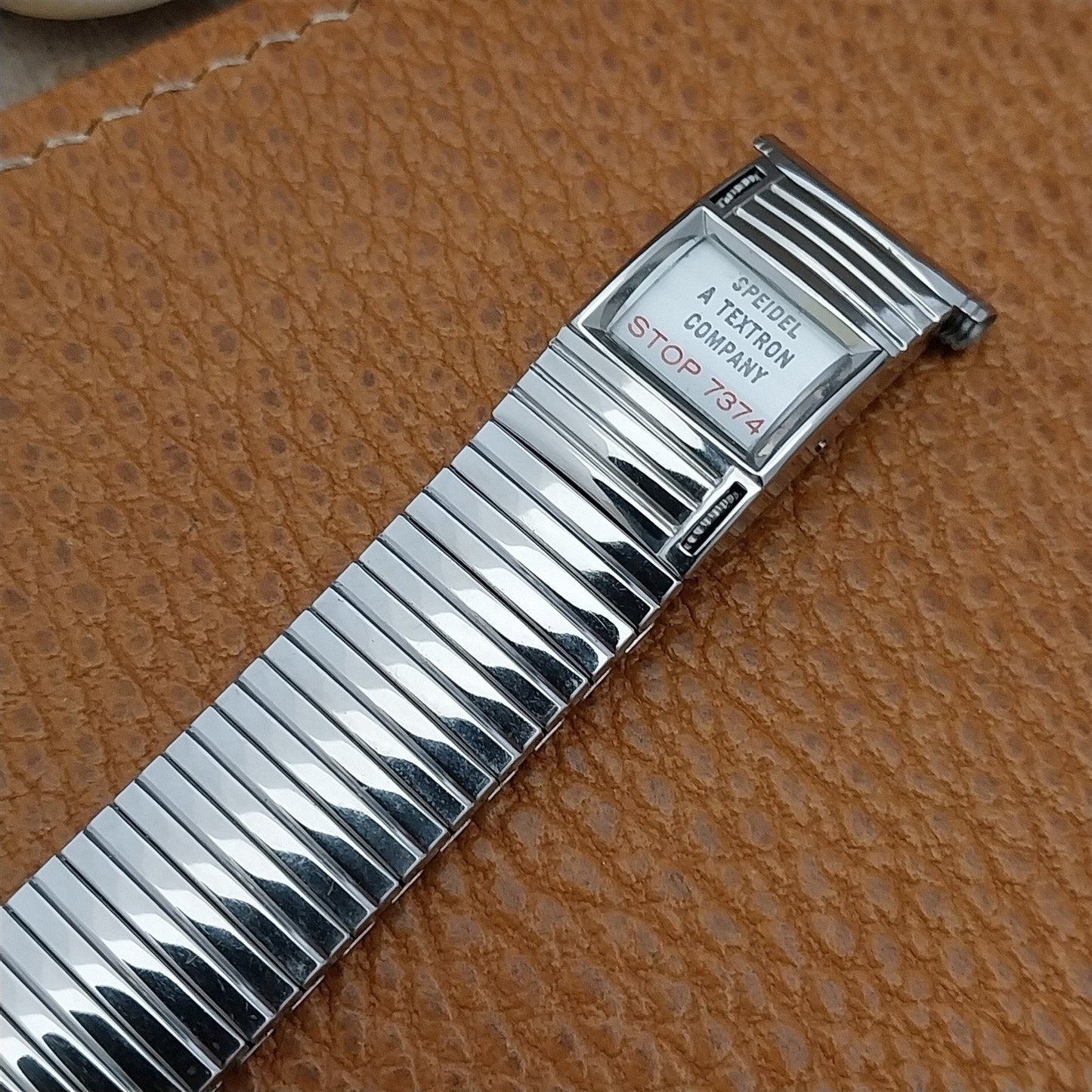 nos Stainless Steel Speidel Calendar 1973 Vintage Watch Band 16mm 18mm 19mm