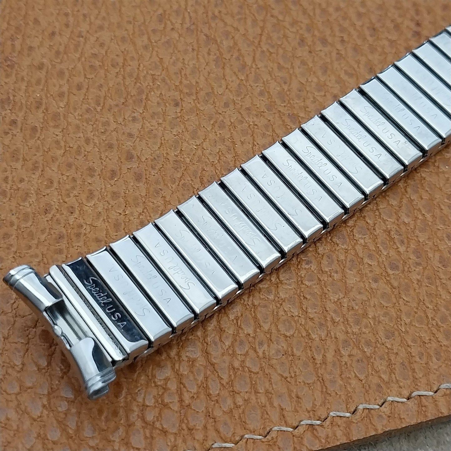 nos Stainless Steel Speidel Calendar 1973 Vintage Watch Band 16mm 18mm 19mm