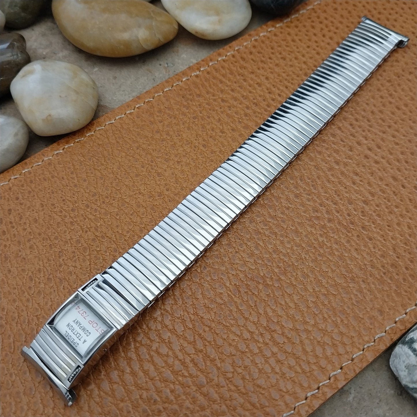 nos Stainless Steel Speidel Calendar 1973 Vintage Watch Band 16mm 18mm 19mm