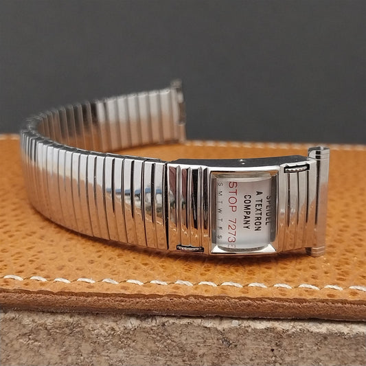 nos Stainless Steel Speidel Calendar 1972 Vintage Watch Band 16mm 18mm 19mm