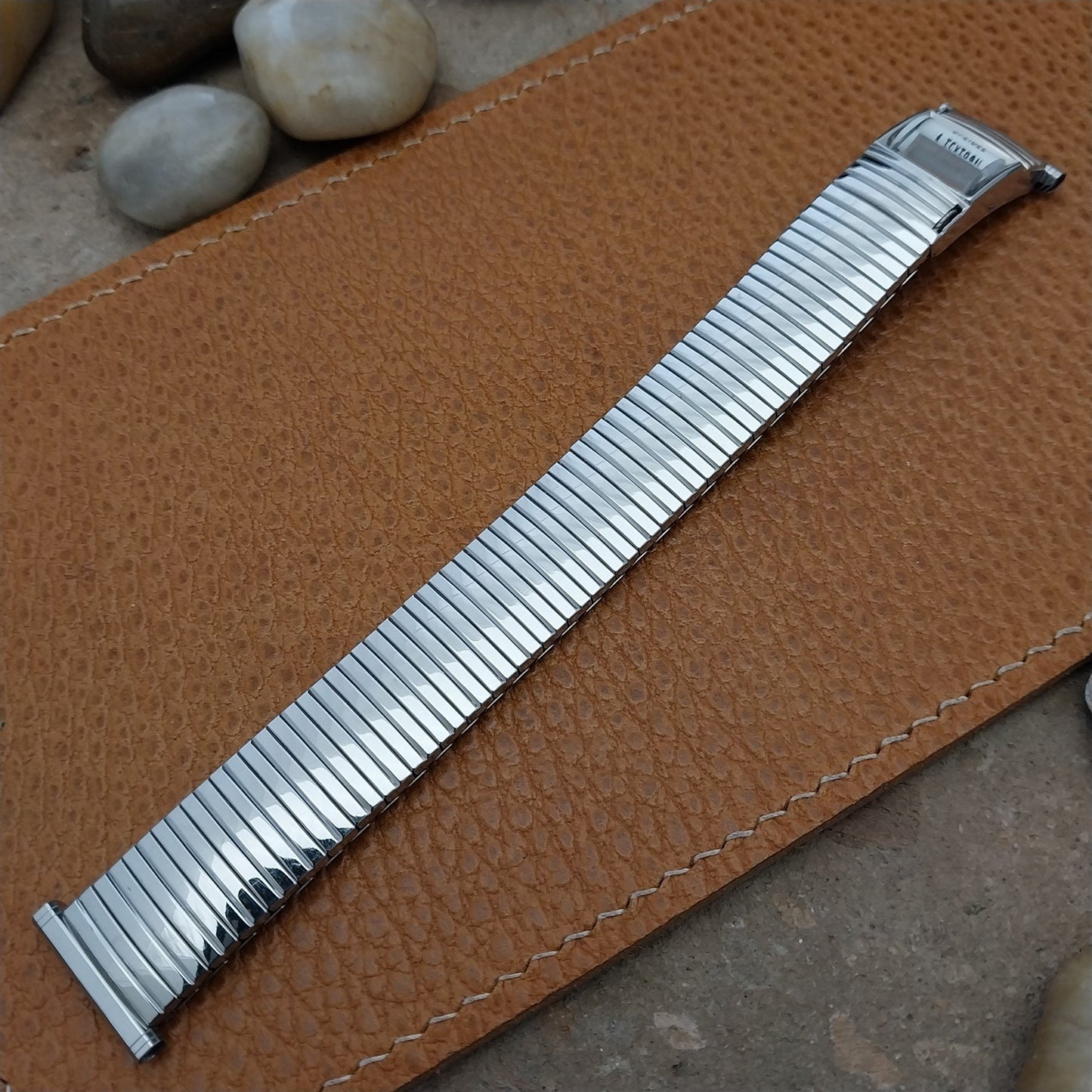 nos Stainless Steel Speidel Calendar 1972 Vintage Watch Band 16mm 18mm 19mm