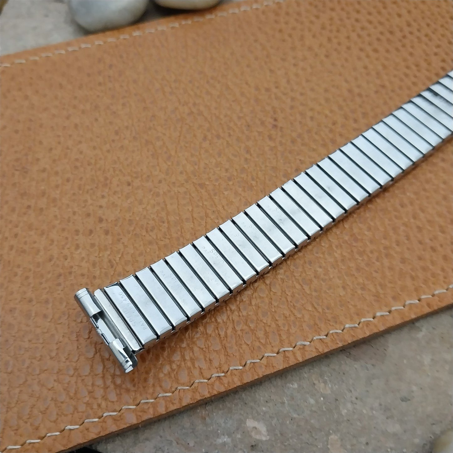 nos Stainless Steel Speidel Calendar 1972 Vintage Watch Band 16mm 18mm 19mm