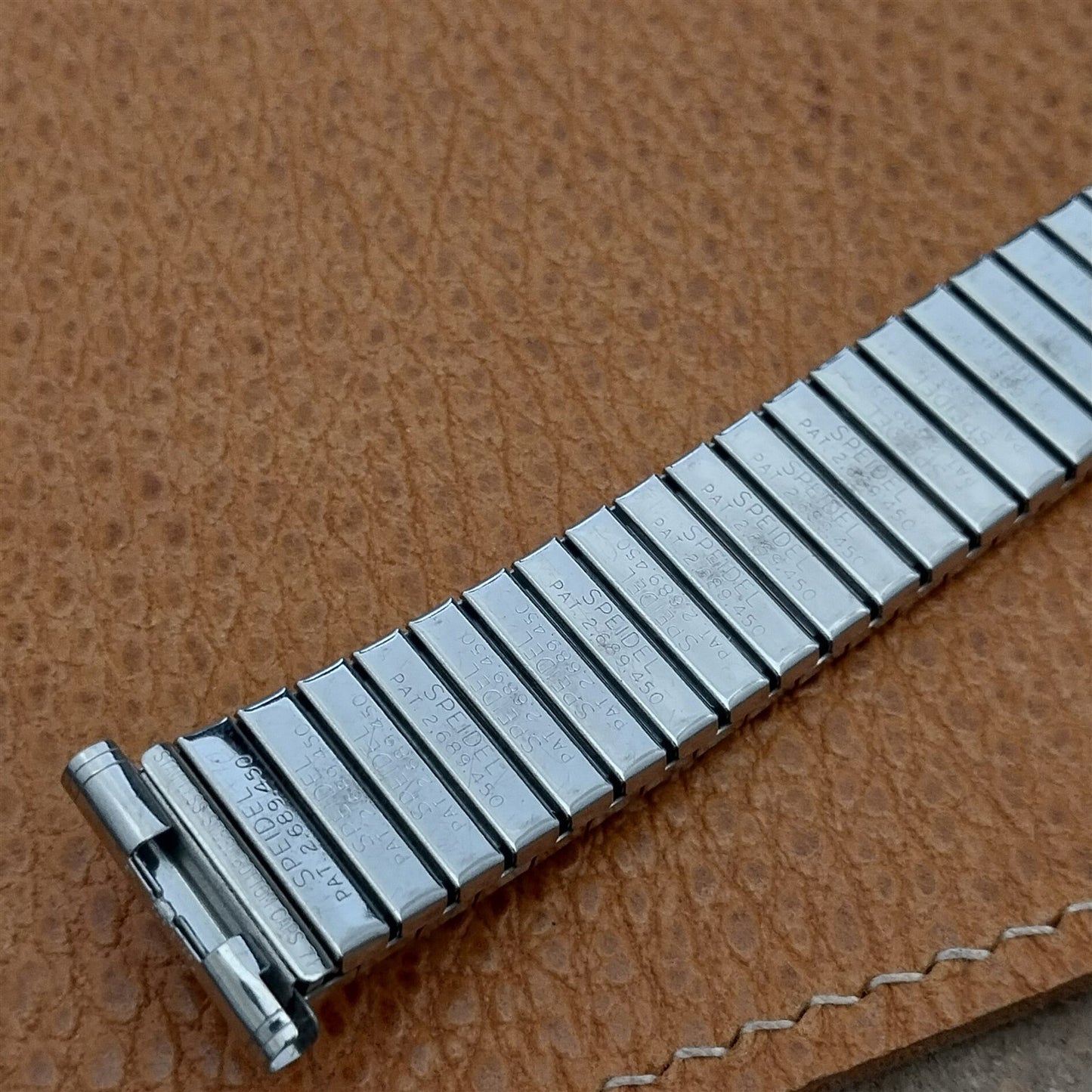 nos Stainless Steel Speidel Calendar 1972 Vintage Watch Band 16mm 18mm 19mm