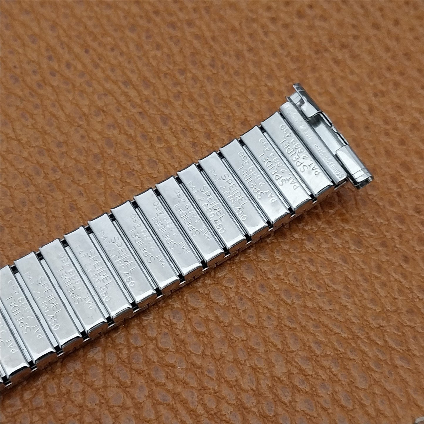 nos Stainless Steel Speidel Calendar 1973 Vintage Watch Band 16mm 18mm 19mm