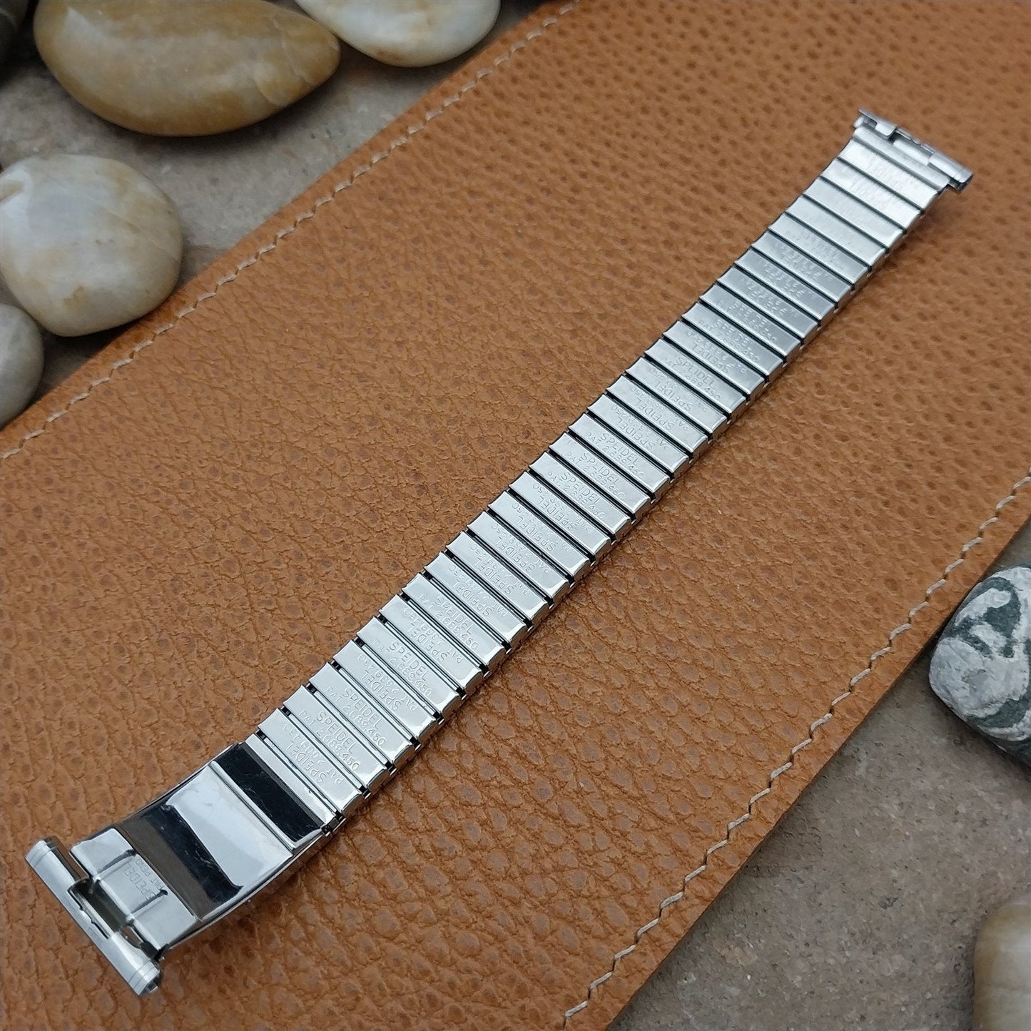 nos Stainless Steel Speidel Calendar 1973 Vintage Watch Band 16mm 18mm 19mm