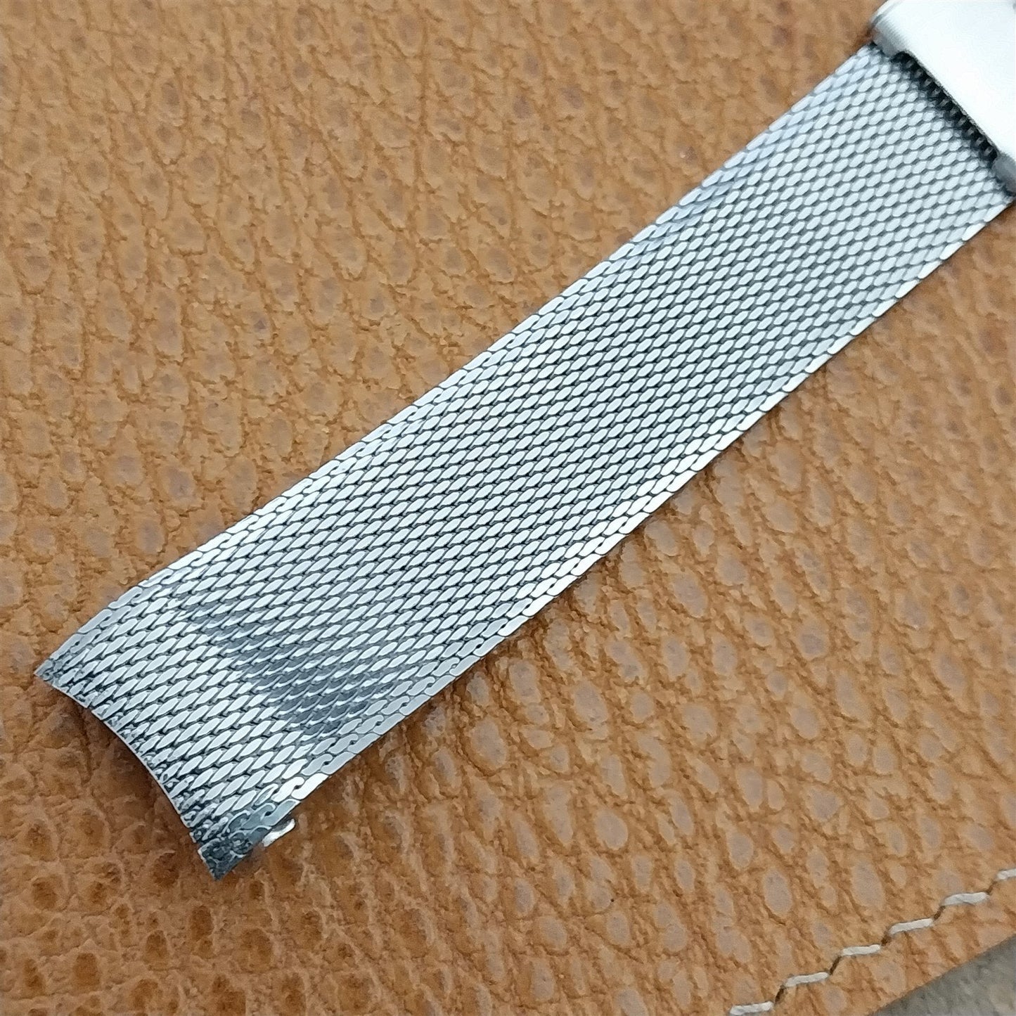 17.2mm Stainless Steel Mesh Speidel Unused nos 1960s-1970s Vintage Watch Band