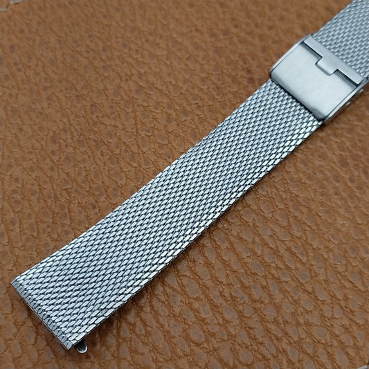 17.2mm Stainless Steel Mesh Classic Kingsway 1960s-1970s Vintage Watch Band