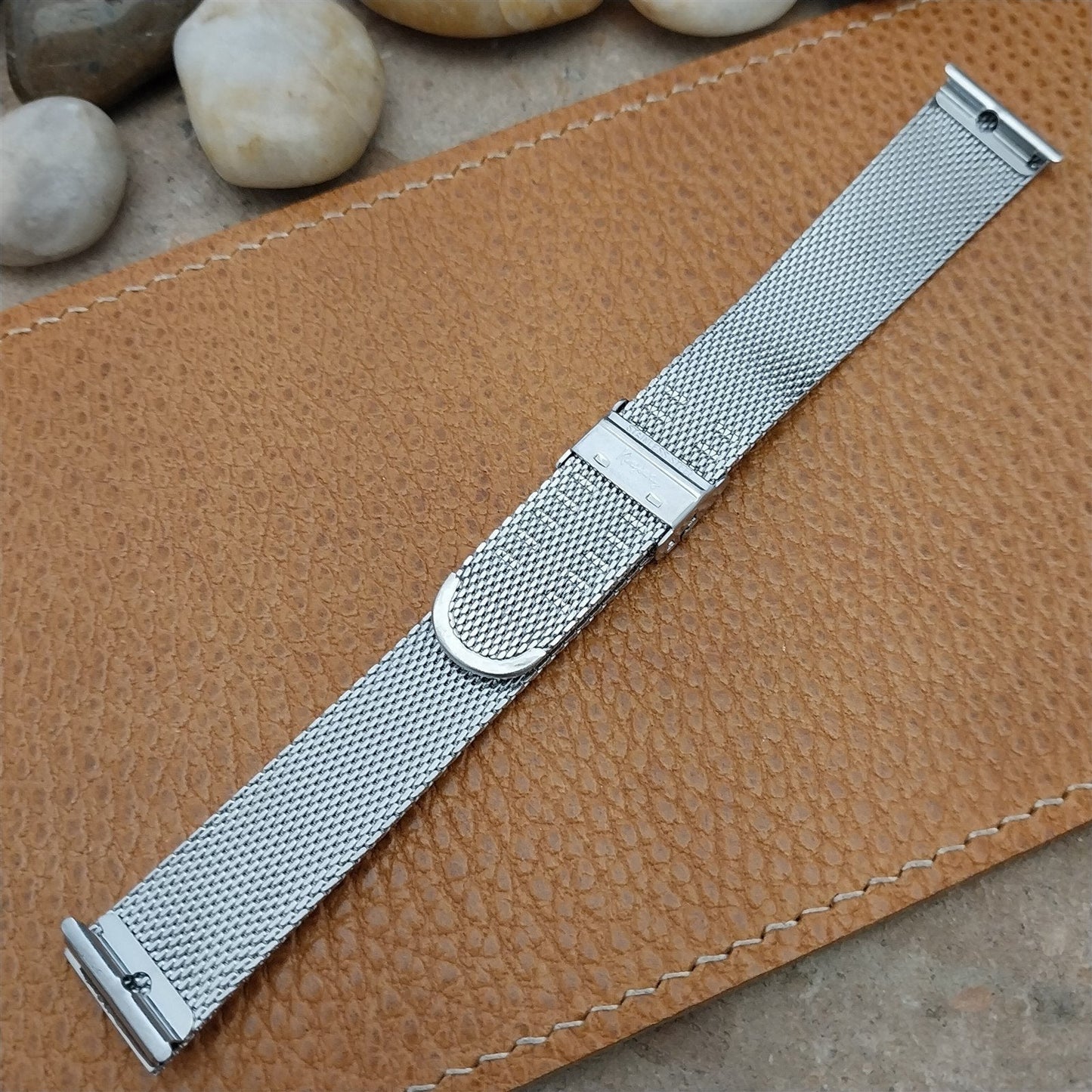 17.2mm Stainless Steel Mesh Classic Kingsway 1960s-1970s Vintage Watch Band