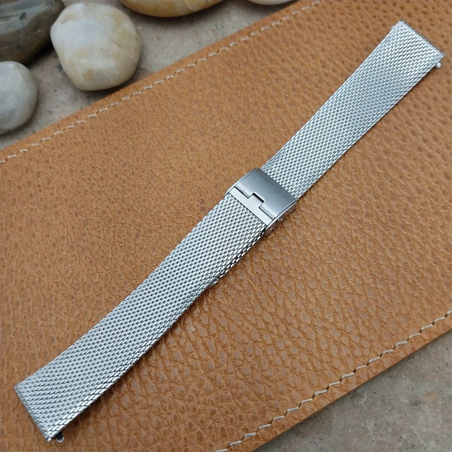 17.2mm Stainless Steel Mesh Classic Kingsway 1960s-1970s Vintage Watch Band