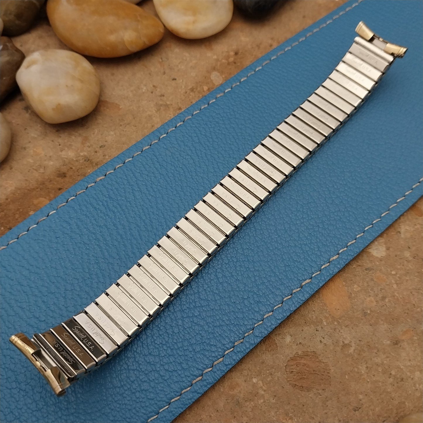 Speidel Romunda Brown & 10k Yellow Gold-Filled 1970 Vintage Watch Band