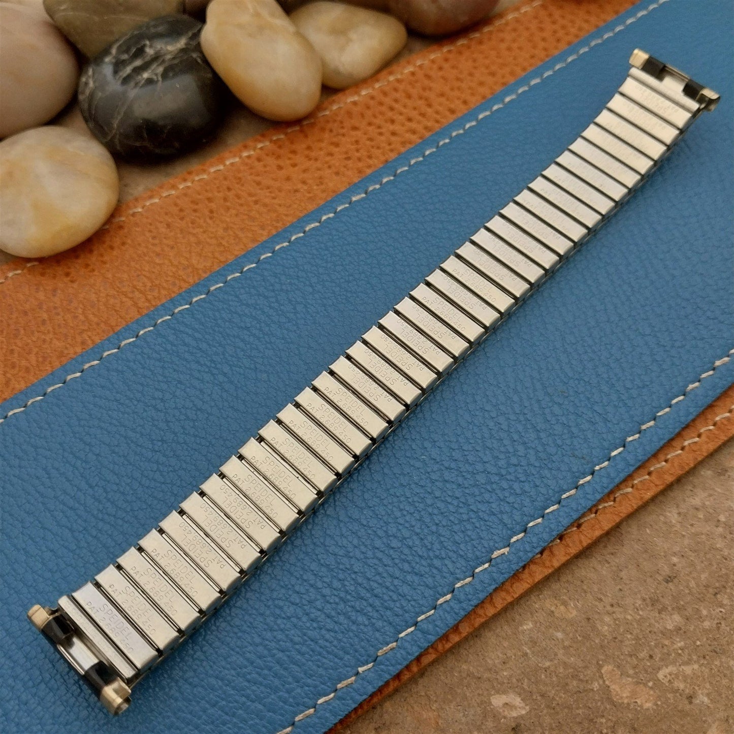 Vintage Speidel Romunda Black & Gold-Filled 19mm 18mm 17mm NOS 1969 Watch Band