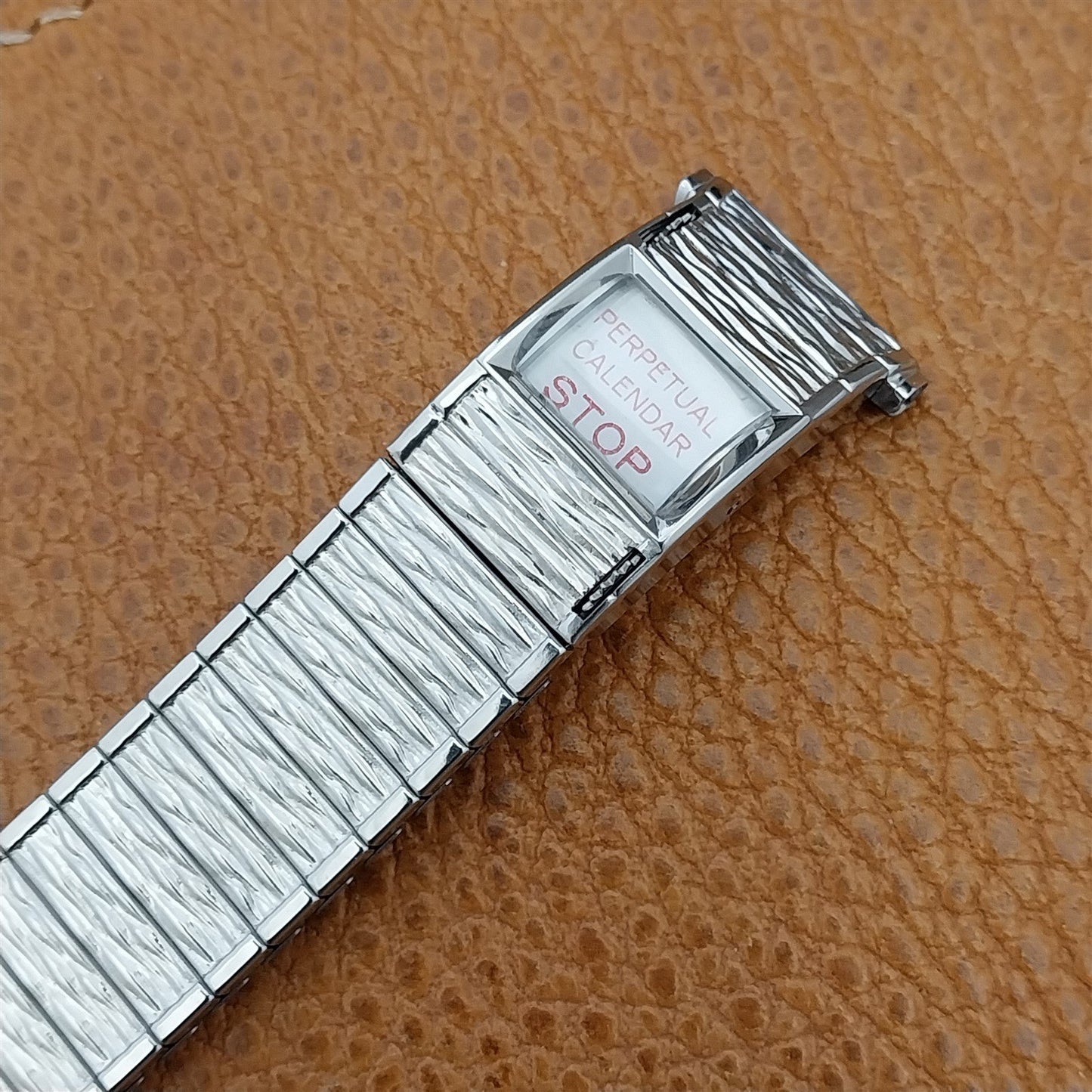 Speidel Valencia Perpetual Calendar Stainless Steel nos Vintage Watch Band