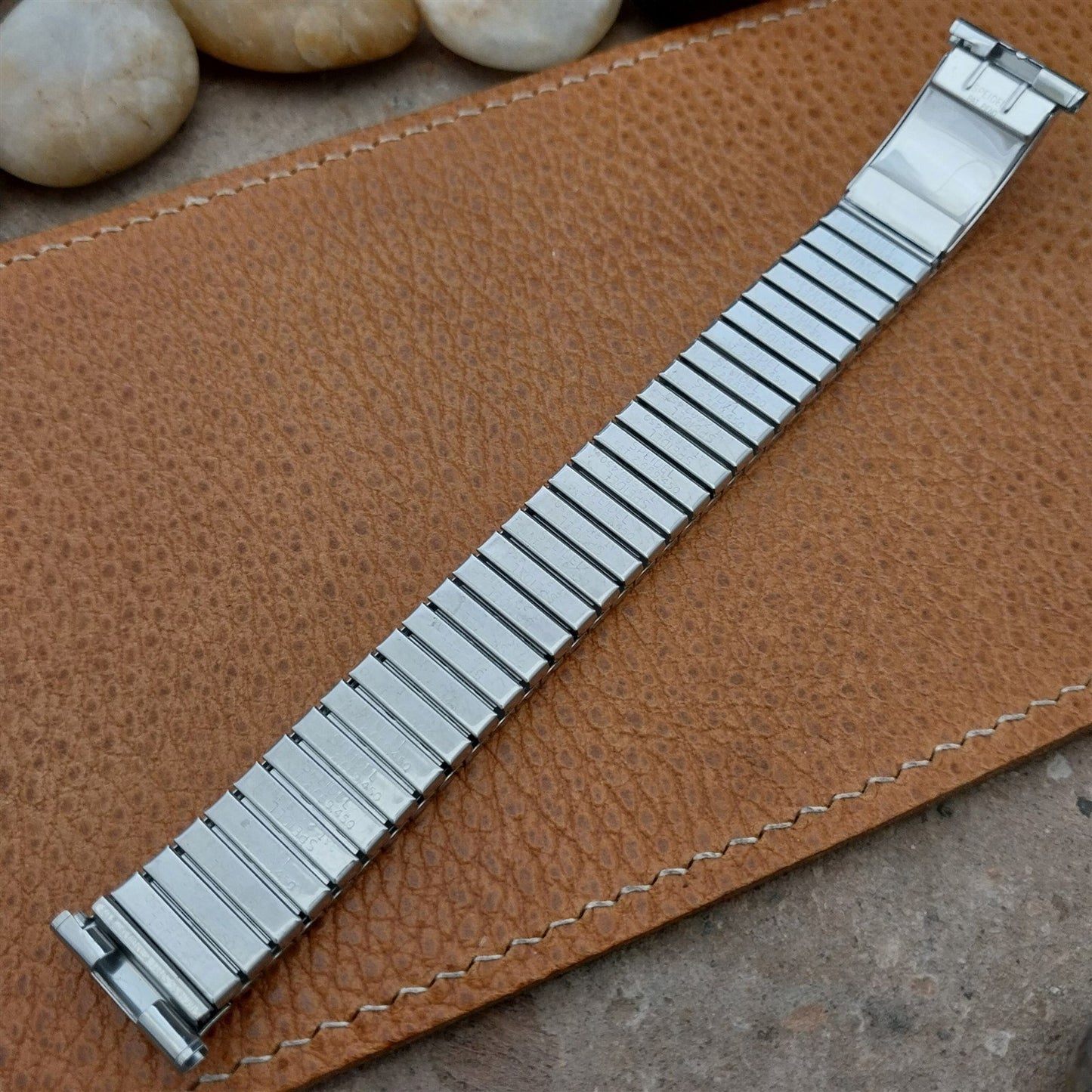 Speidel Valencia 1972/73 Calendar Stainless Steel nos Vintage Watch Band