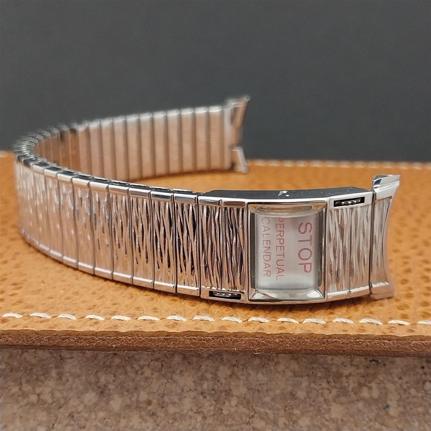 Speidel Valencia Perpetual Calendar Stainless Steel nos Vintage Watch Band