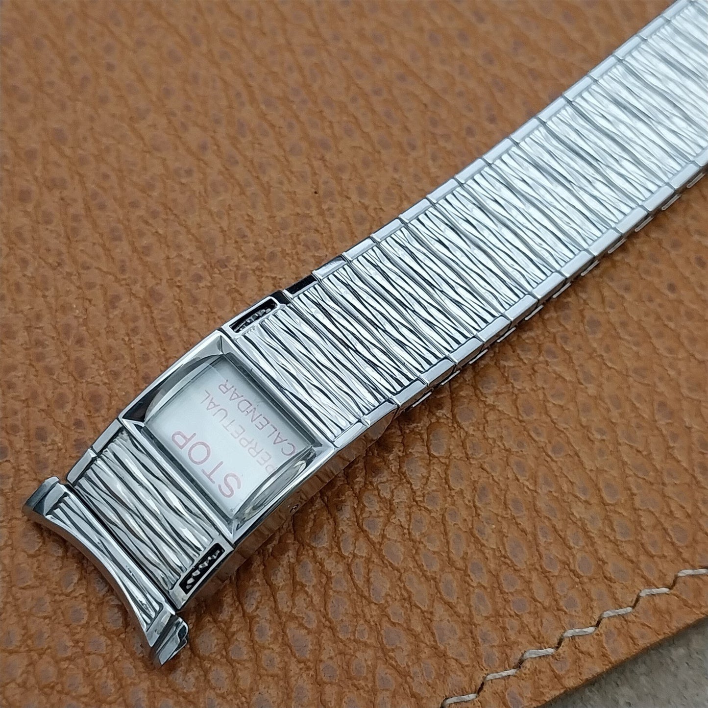 Speidel Valencia Perpetual Calendar Stainless Steel nos Vintage Watch Band