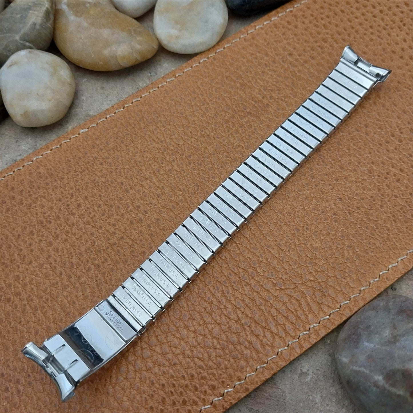Speidel Valencia Perpetual Calendar Stainless Steel nos Vintage Watch Band