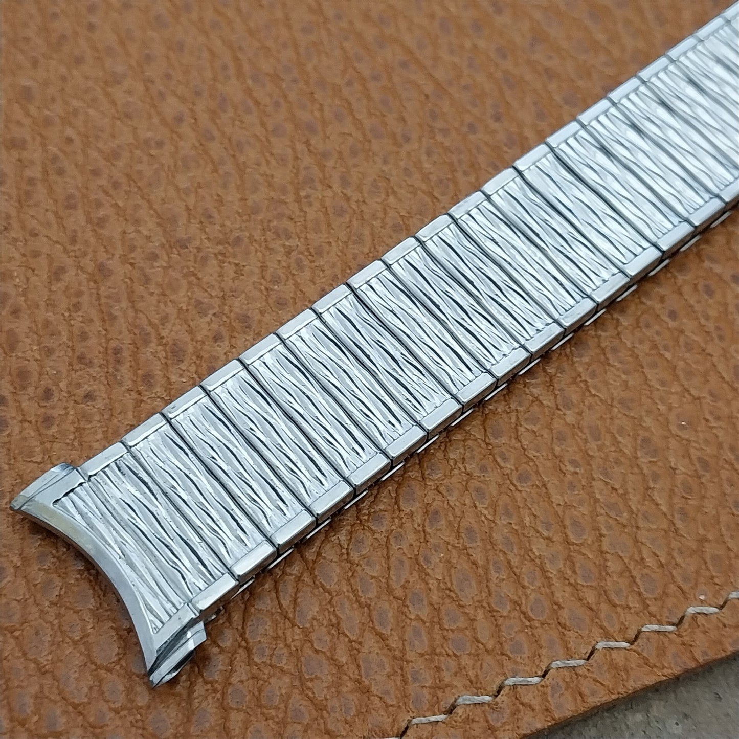 Long Stainless Steel 1970s Speidel Valencia nos Vintage Watch Band