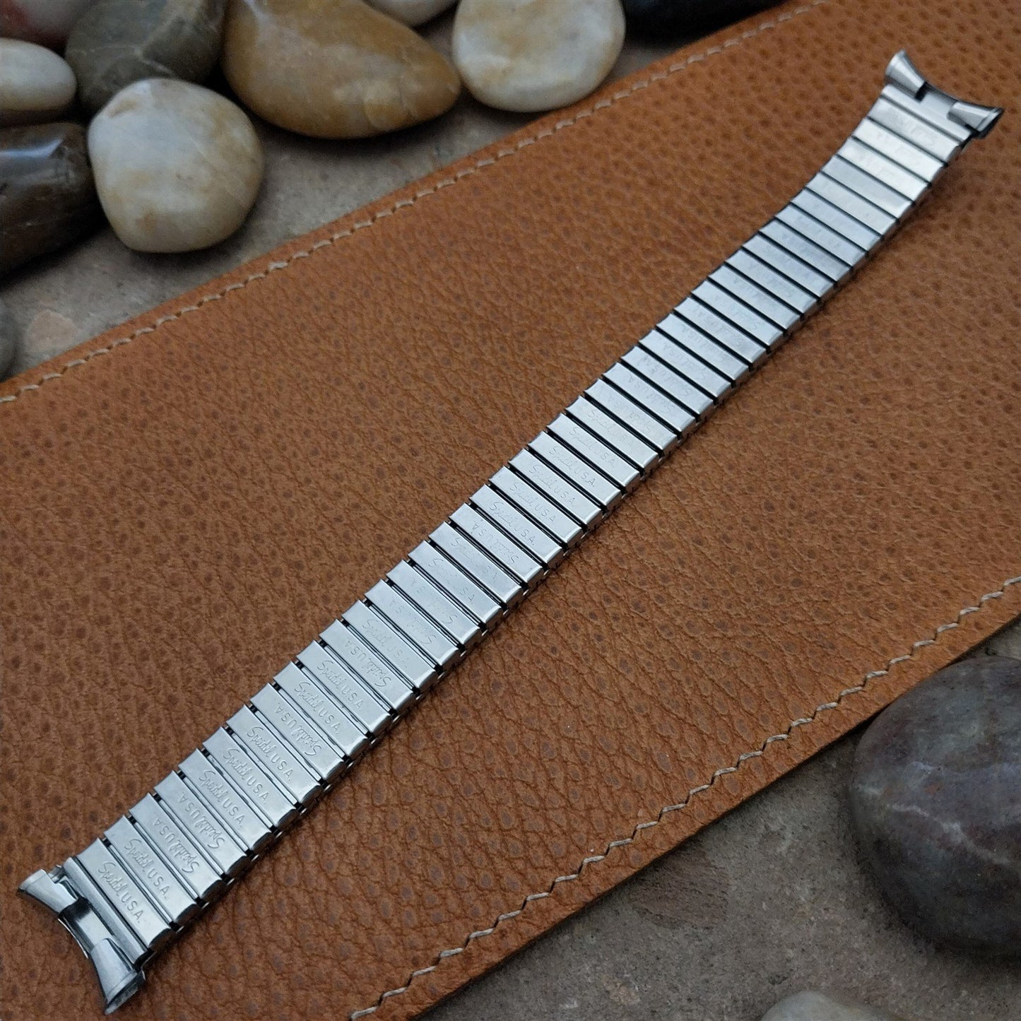 Long Stainless Steel 1970s Speidel Valencia nos Vintage Watch Band