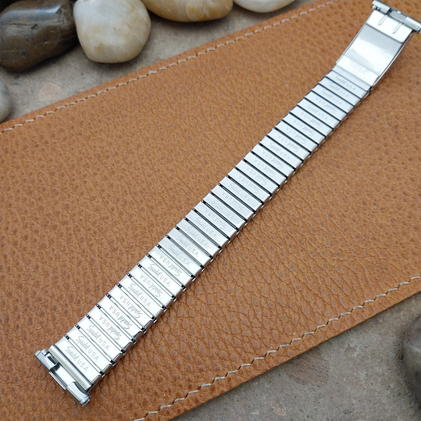 Speidel Valencia 1973/1974 Calendar Stainless Steel nos Vintage Watch Band