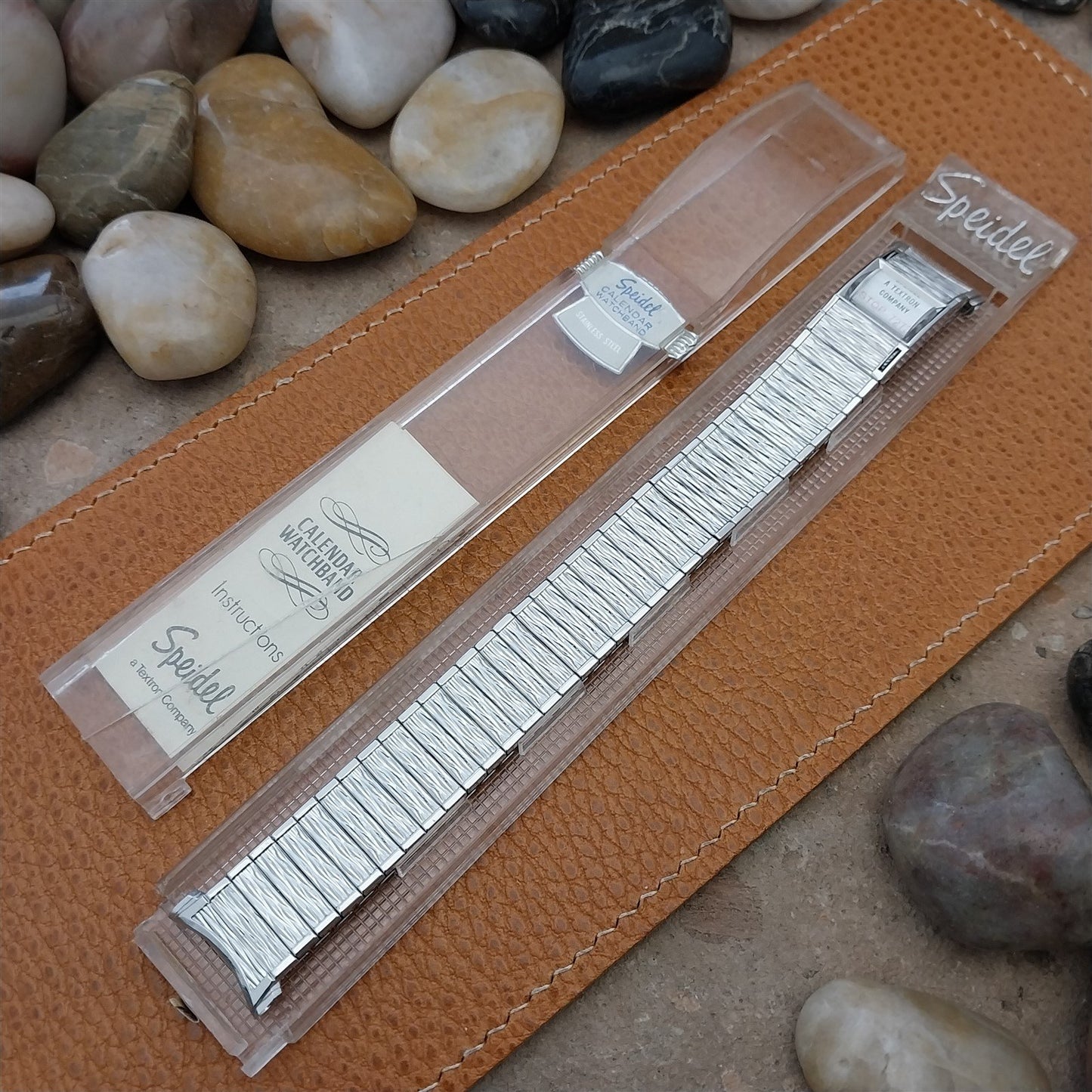 Long Speidel Valencia 72/73 Calendar Stainless Steel nos Vintage Watch Band