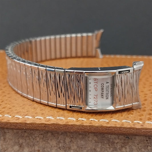 Long Speidel Valencia 72/73 Calendar Stainless Steel nos Vintage Watch Band