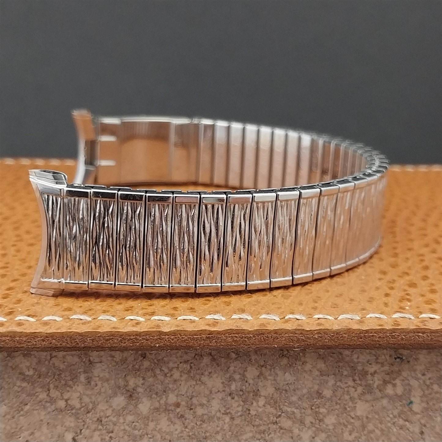 Long Speidel Valencia 72/73 Calendar Stainless Steel nos Vintage Watch Band