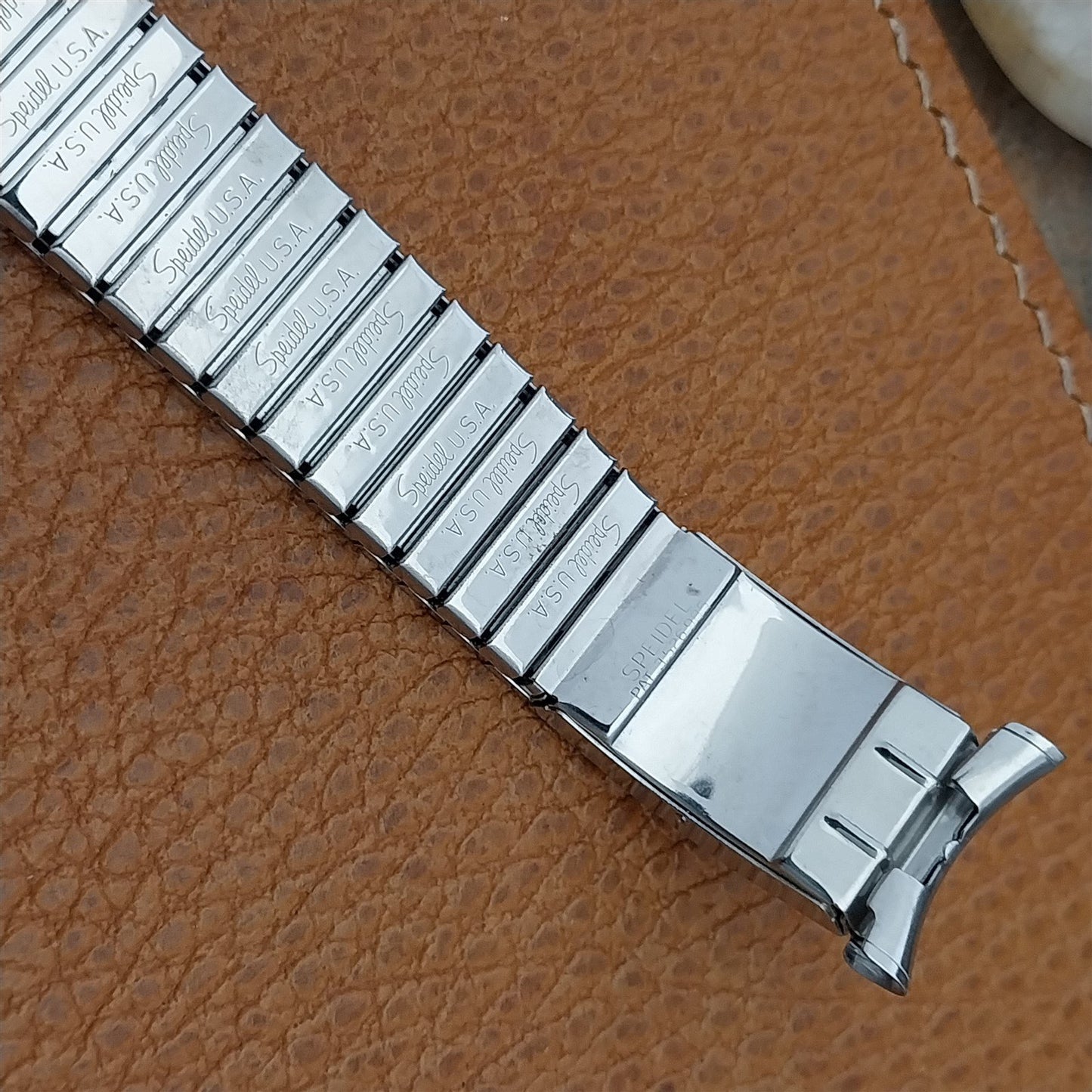 Long Speidel Valencia 72/73 Calendar Stainless Steel nos Vintage Watch Band