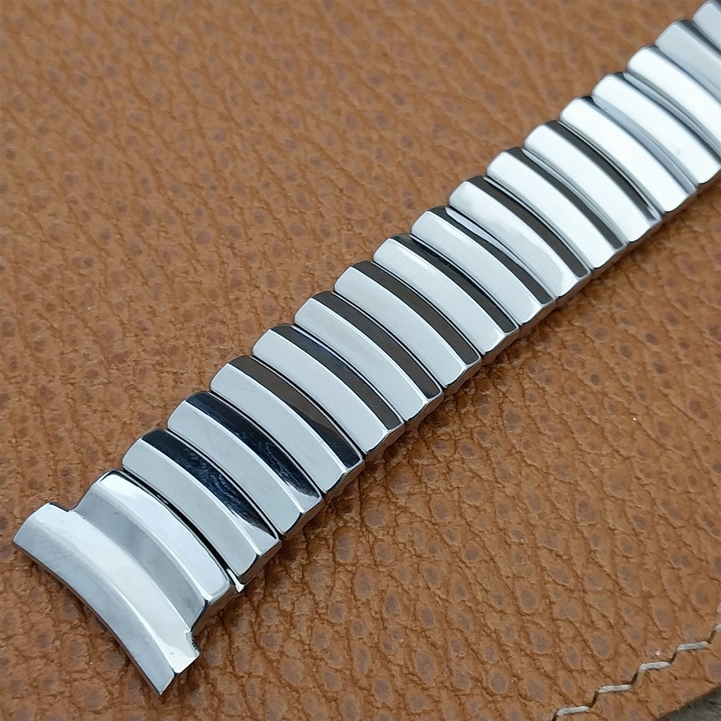 16mm 18mm Elgin Stainless Steel Hadley USA nos Unused 1950s Vintage Watch Band