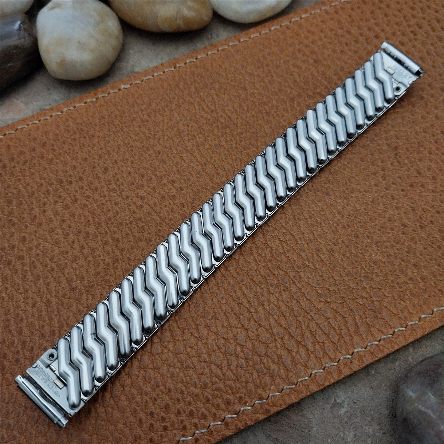 Elgin Stainless Steel Hadley Crusader nos 1950s Vintage Watch Band