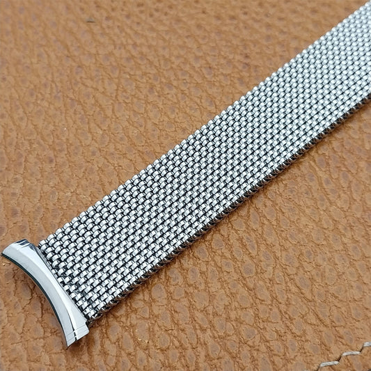 19mm 18mm 17mm Evinger Long Stainless Expansion Mesh Unused Vintage Watch Band