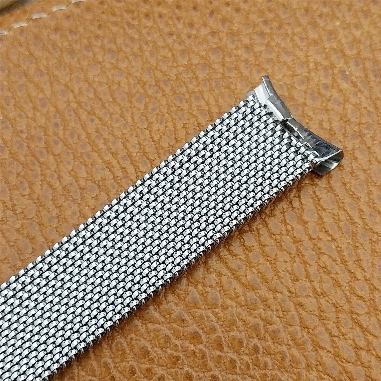 19mm 18mm 17mm Evinger Long Stainless Expansion Mesh Unused Vintage Watch Band