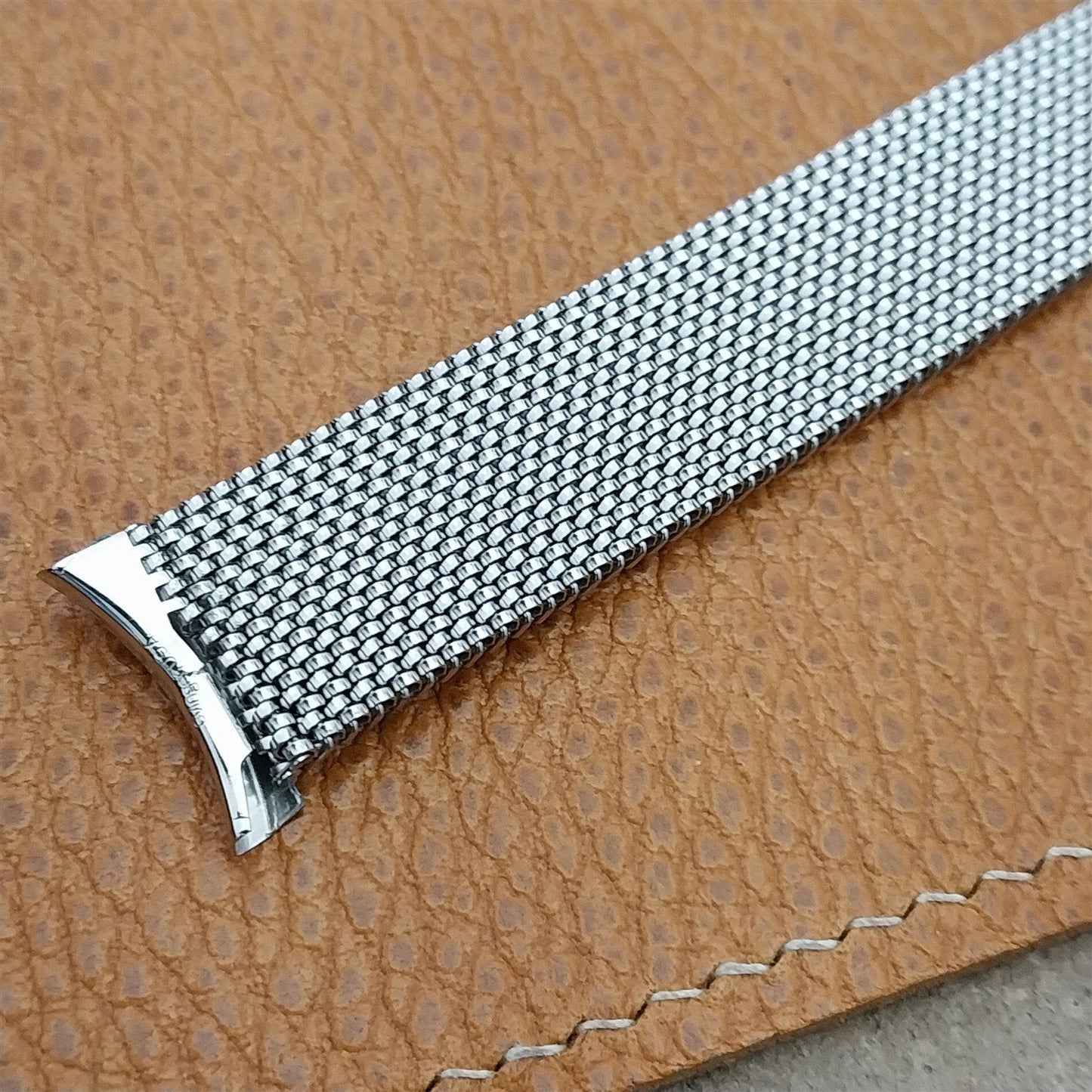 Evinger USA Long Stainless Steel Mesh Vintage Watch Band 19mm 18mm 16mm