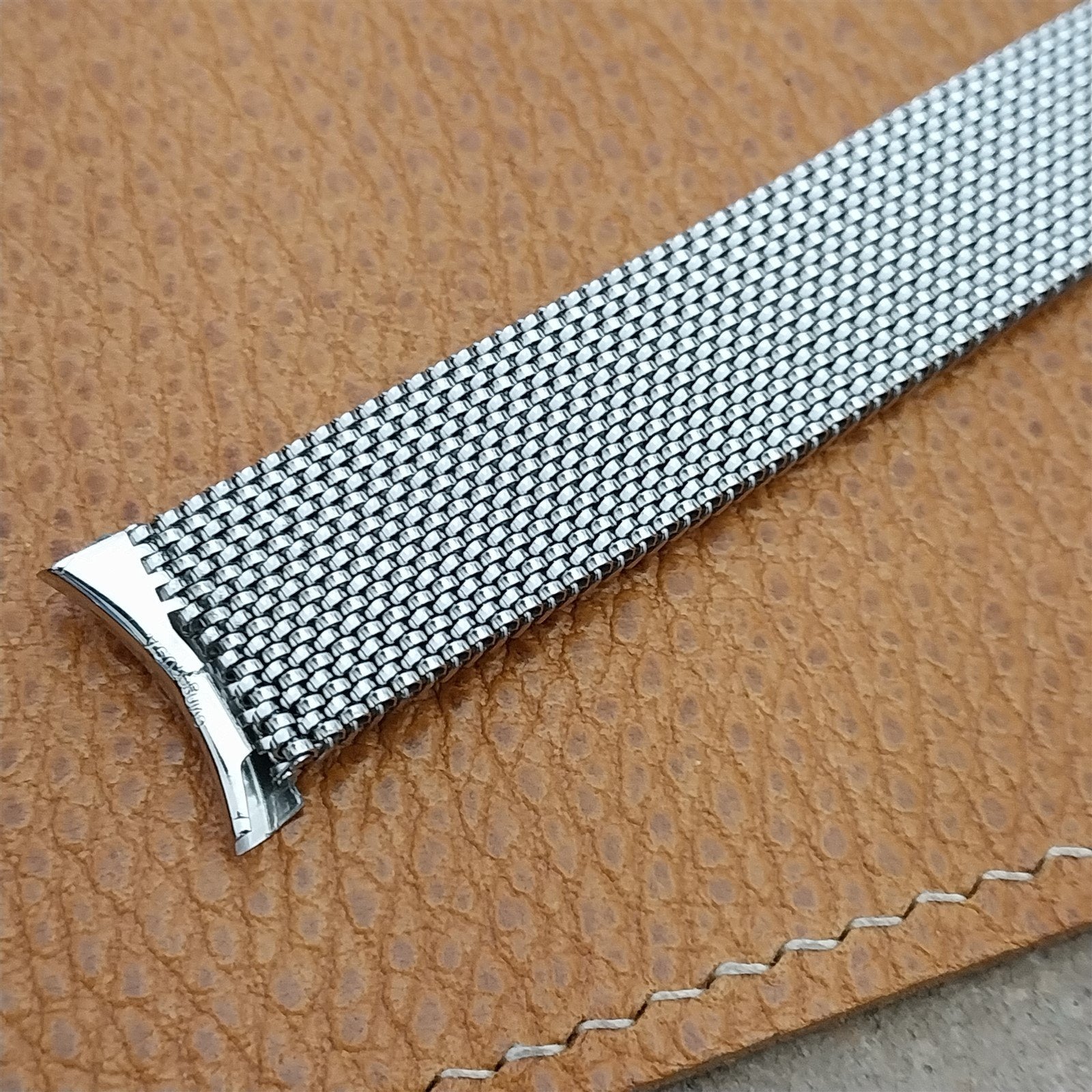 Evinger USA Long Stainless Steel Mesh Vintage Watch Band 19mm 18mm 16mm