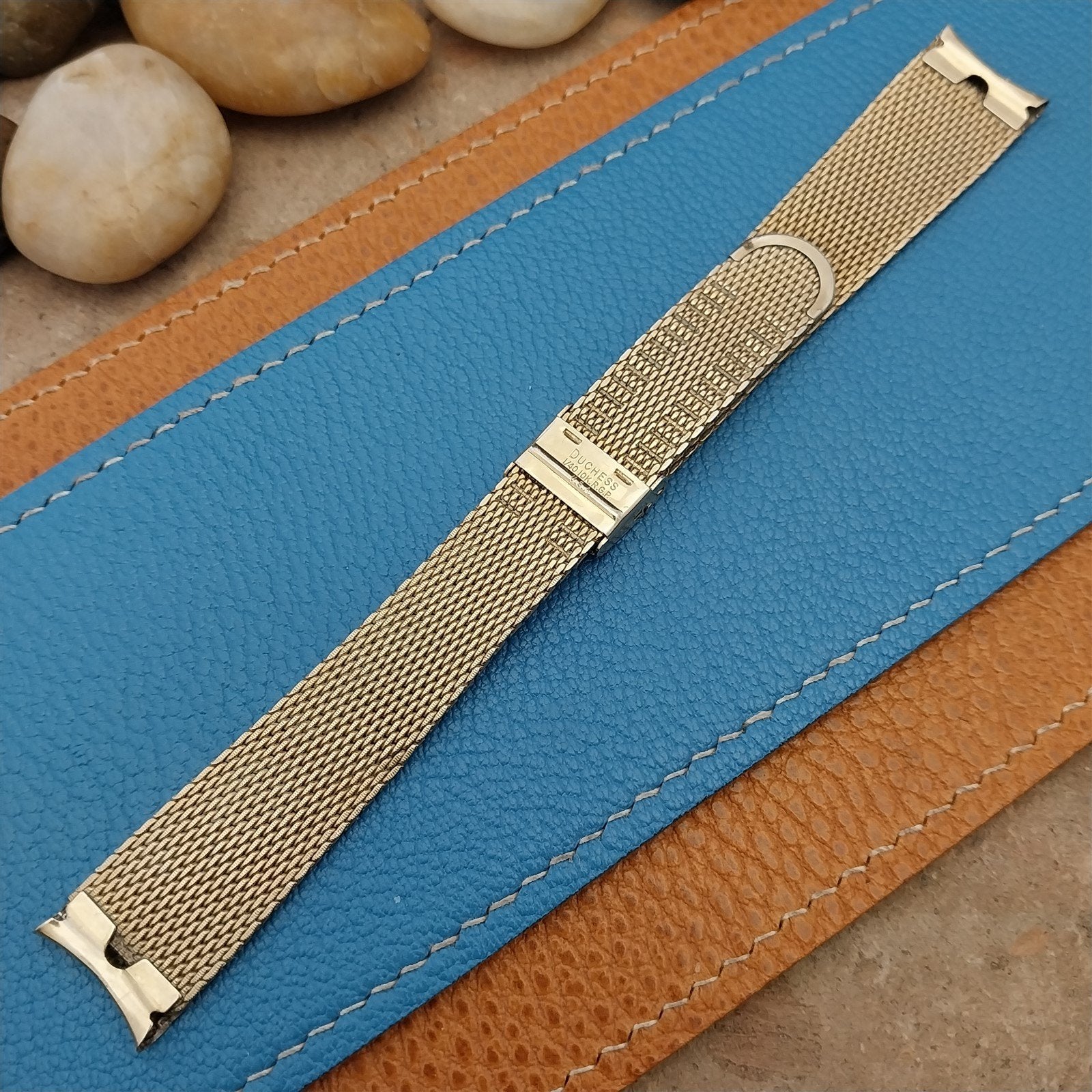 Fairchild LED Duchess USA 10k Yellow GOld RGP Mesh nos Vintage Watch Band