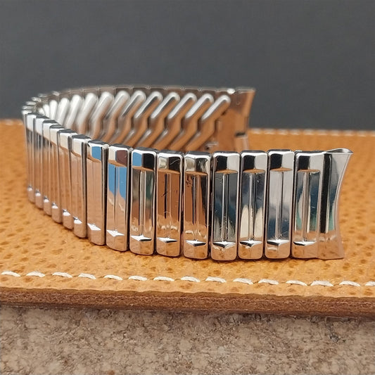 17.2mm 1950s Airflex USA Made Stainless Steel nos Vintage Watch Band