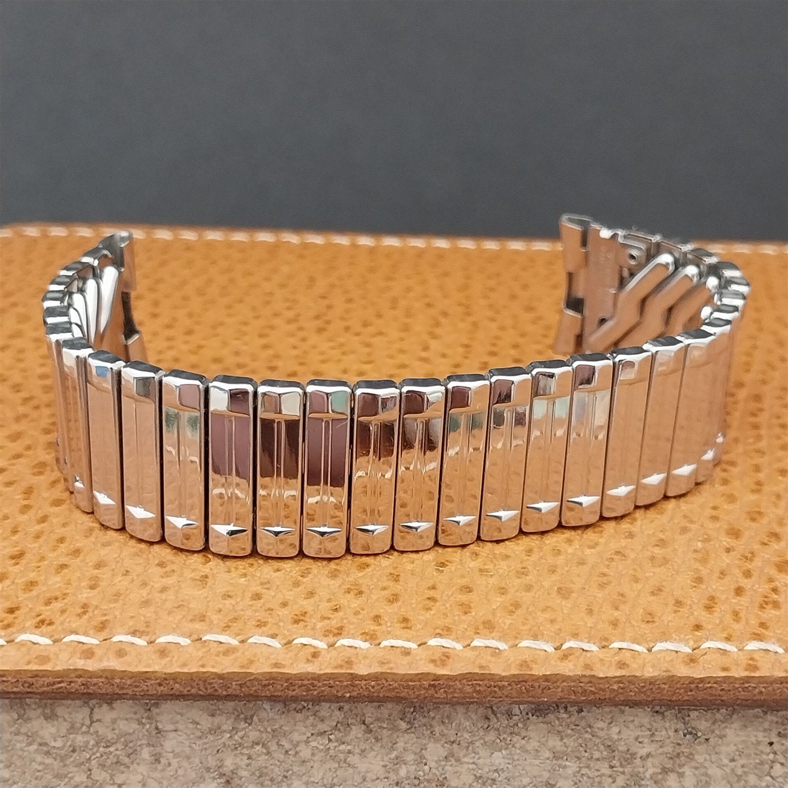 17.2mm 1950s Airflex USA Made Stainless Steel nos Vintage Watch Band