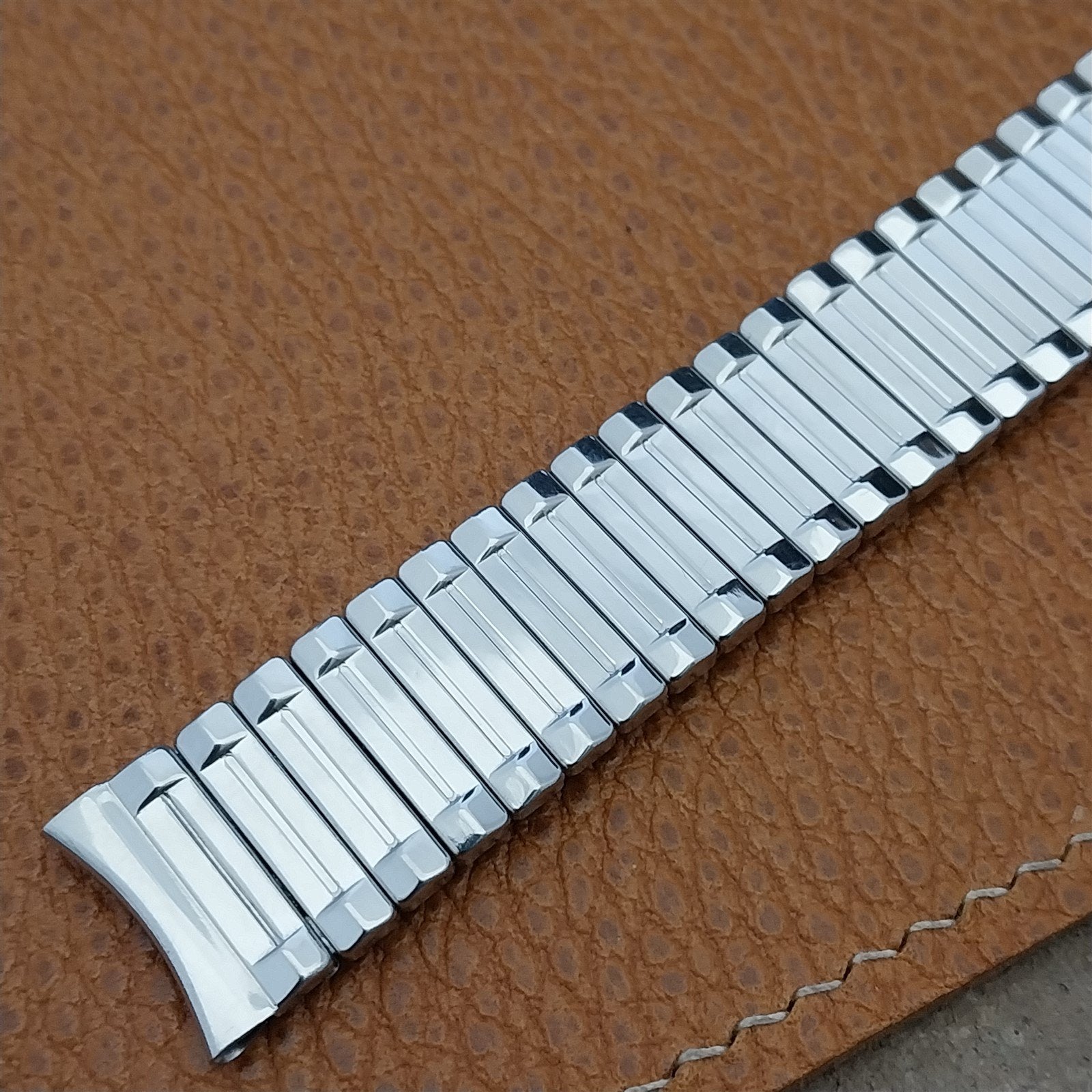 17.2mm 1950s Airflex USA Made Stainless Steel nos Vintage Watch Band