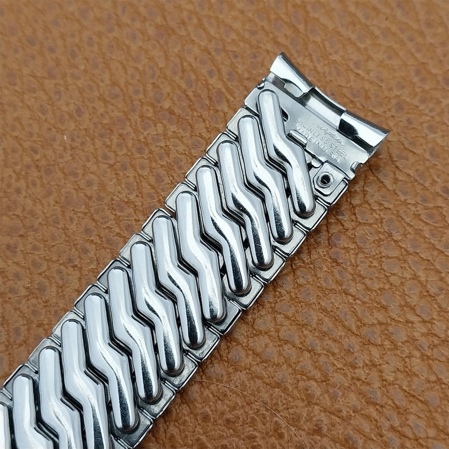 17.2mm 1950s Airflex USA Made Stainless Steel nos Vintage Watch Band