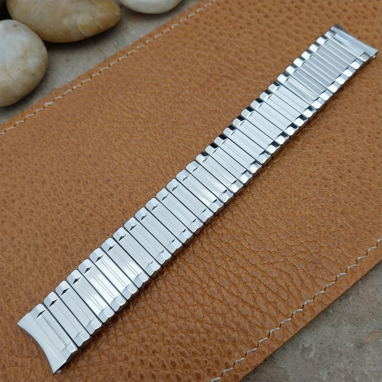 17.2mm 1950s Airflex USA Made Stainless Steel nos Vintage Watch Band