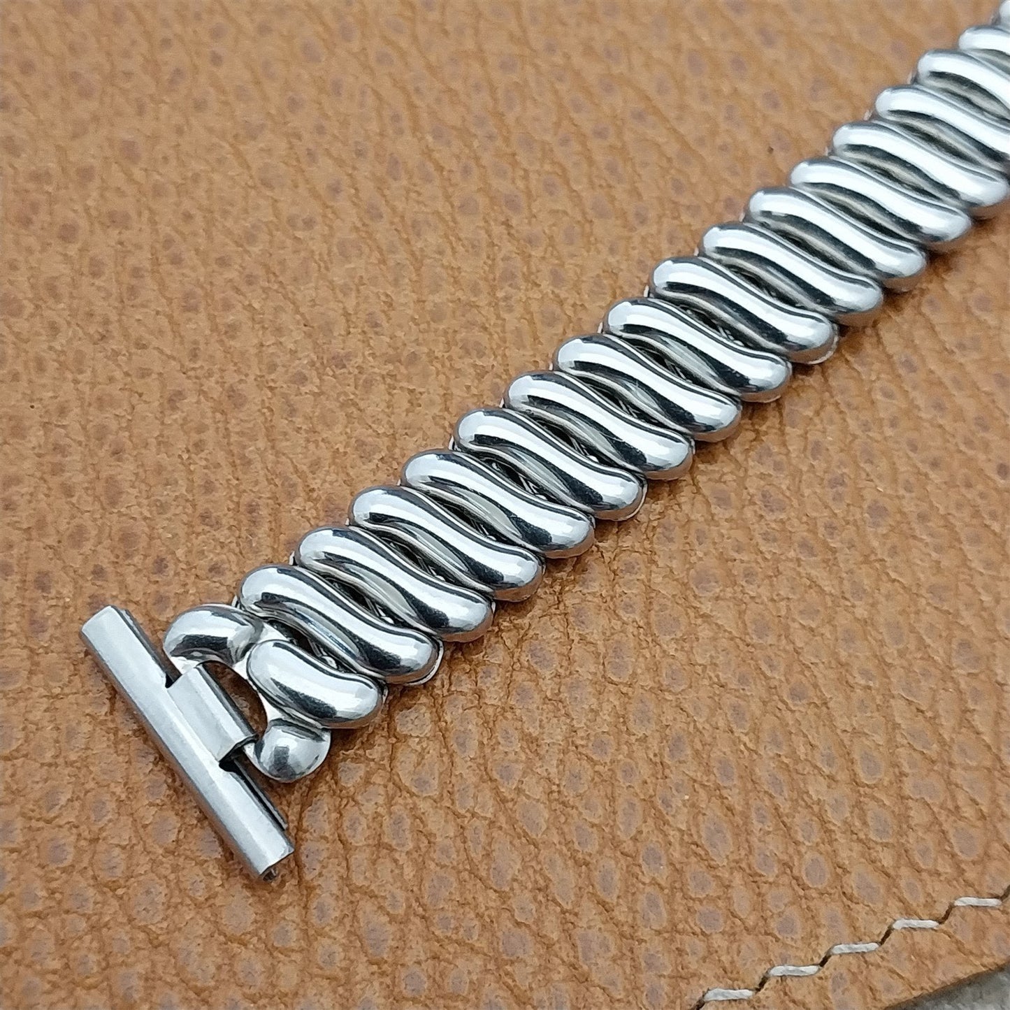 1950 Baylor Stainless Steel Overhand Short 19mm 18mm 16mm Vintage Watch Band