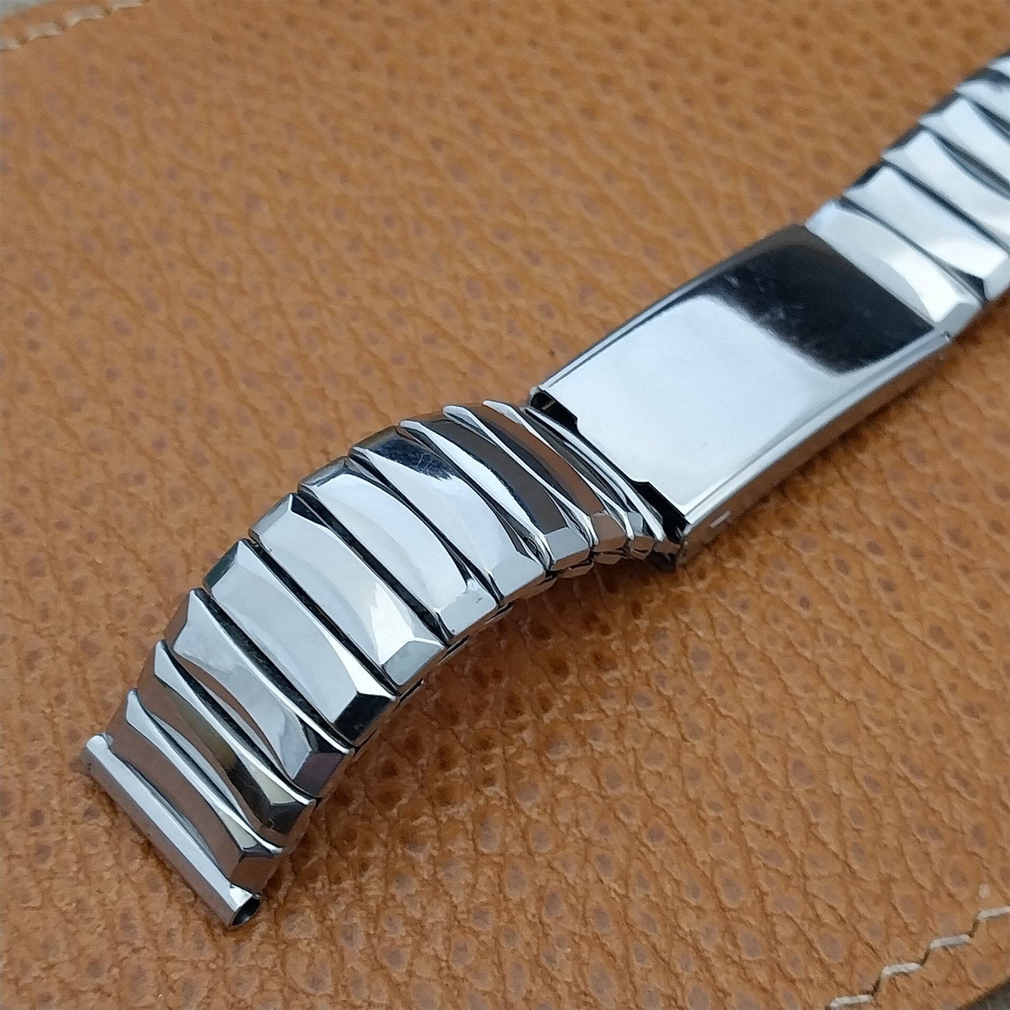 1950s Stainless Steel Gemex Mint or Meds 5/8 nos Vintage Watch Band