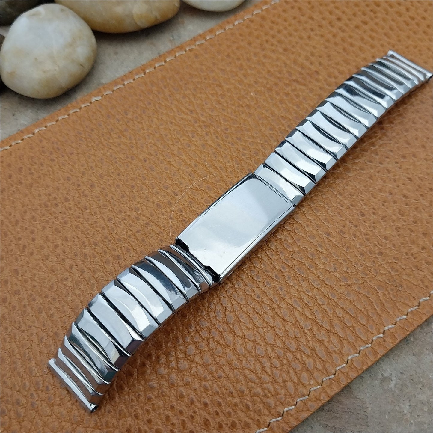 1950s Stainless Steel Gemex Mint or Meds 5/8 nos Vintage Watch Band