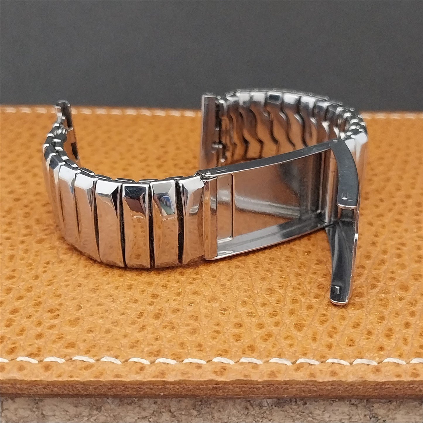 1950s Stainless Steel Gemex Mint or Meds 19mm 18mm 17mm nos Vintage Watch Band