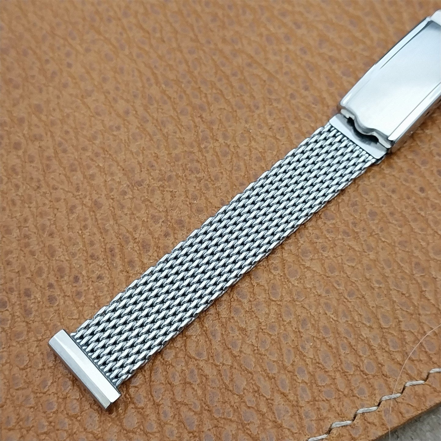 JB Champion Womens Stainless Steel Mesh 1/2" nos Unused 1960s Vintage Watch Band