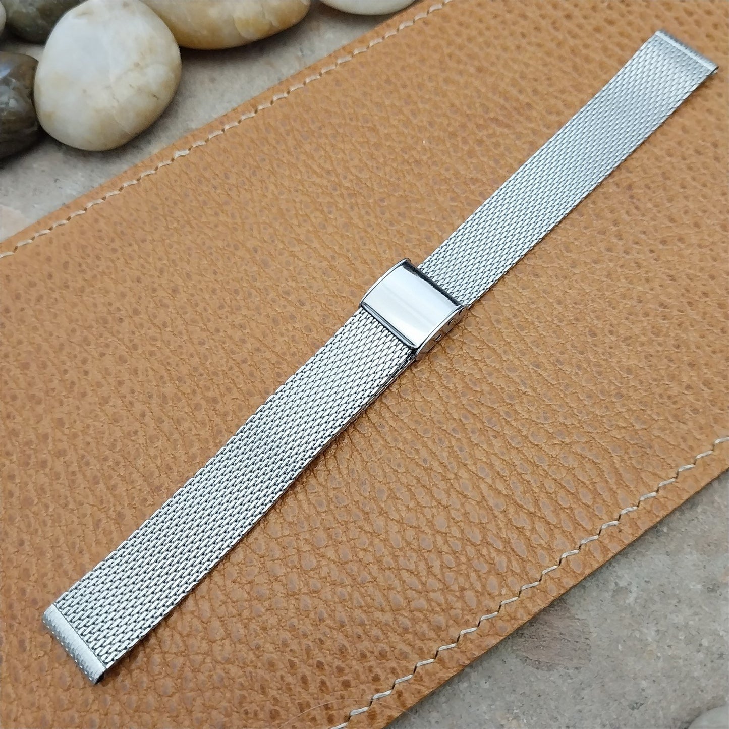 1970s 14mm Seiko Womens Stainless Steel Mesh B554SX Unused Vintage Watch Band