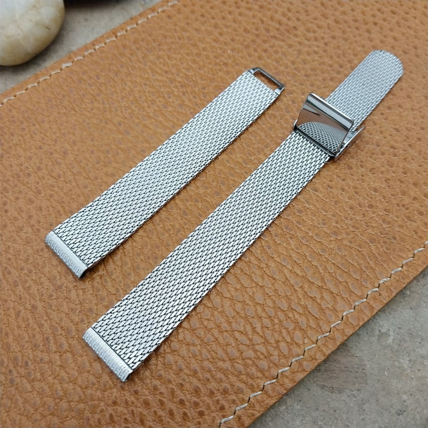 1970s 14mm Seiko Womens Stainless Steel Mesh B554SX Unused Vintage Watch Band